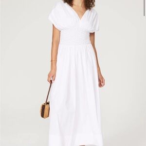 STAUD White Maxi Skirt